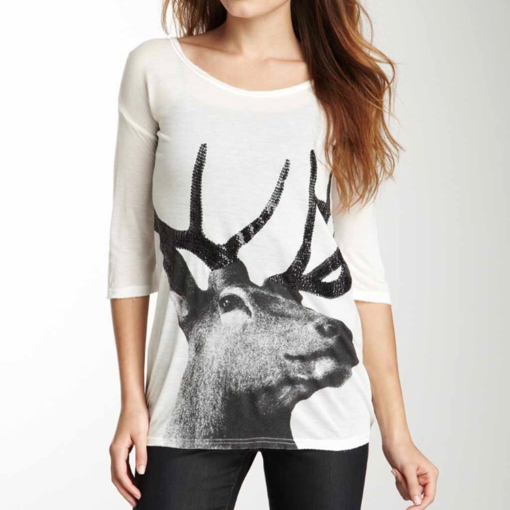 Kersh & Press Sequin Deer Tee ❤️🦌